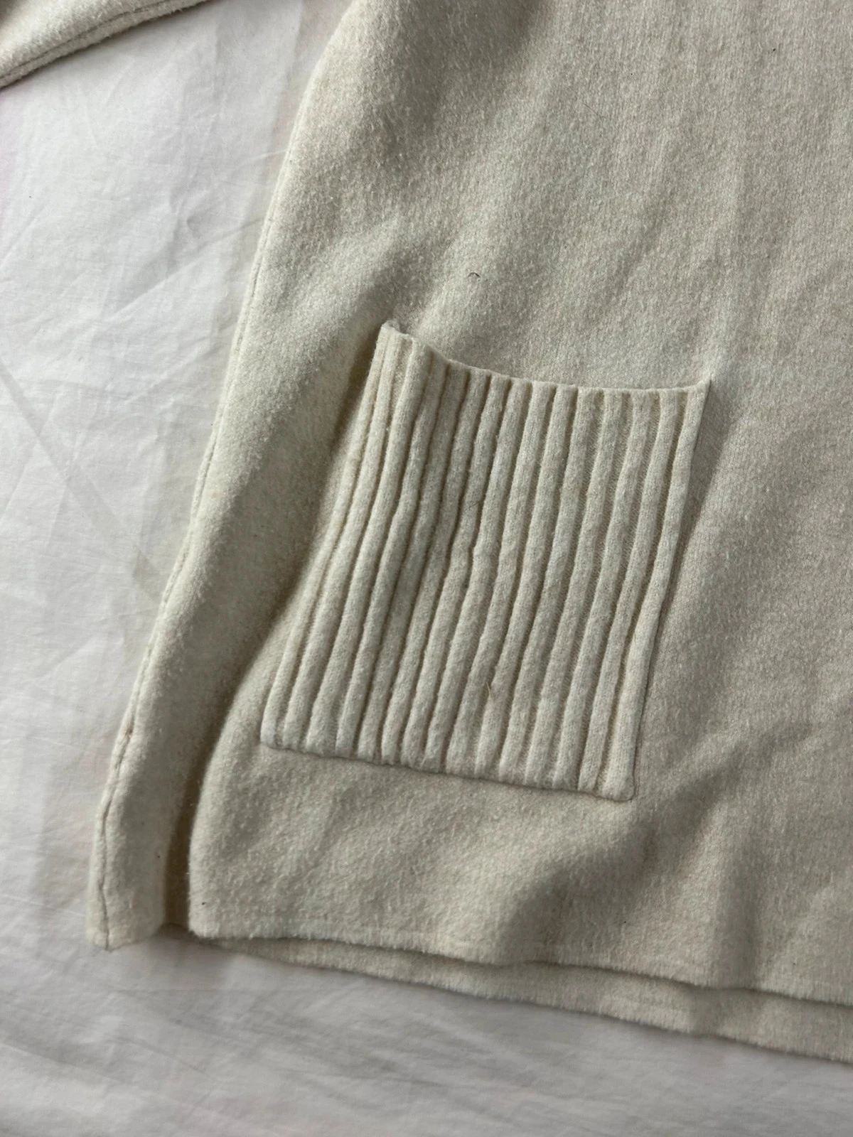 Crème witte trui met ronde hals – photo 6